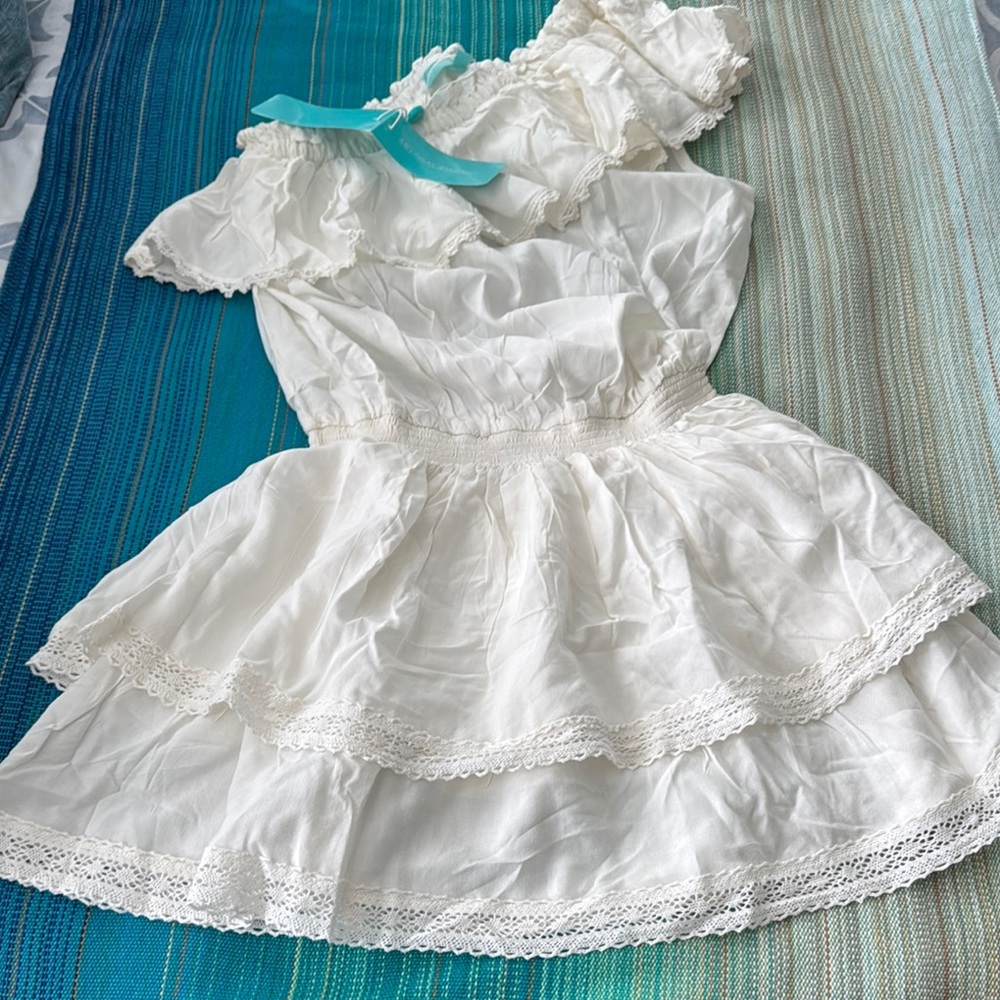 Melissa Odabash Debbie Dress White Lace Swim Coverup